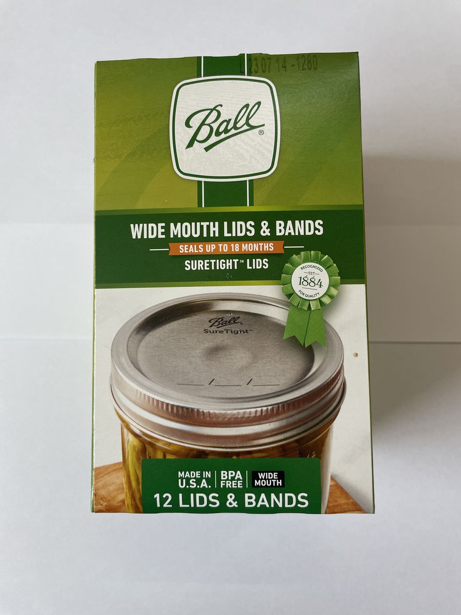 Ball Jars Wide Mouth Lids & Bands, 12 Lids and Bands