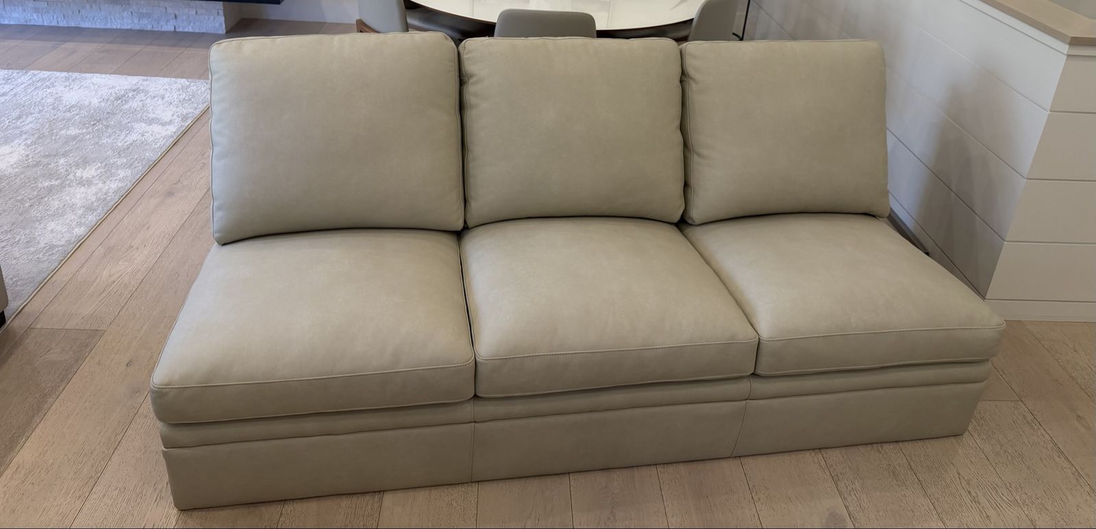 Leather 3 seat sofa piece 