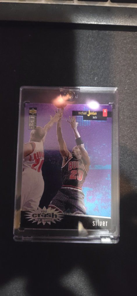 1996 Upper Deck Collector's Choice Michael Jordan Crash The Game Silver #R30 Card