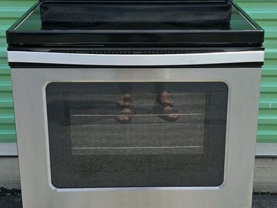 Whirlpool electric glass top stove free curbside delivery is available in the slc area
