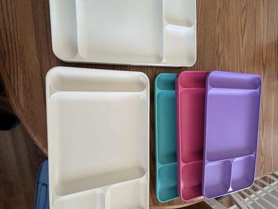 Vintage Tupperware trays