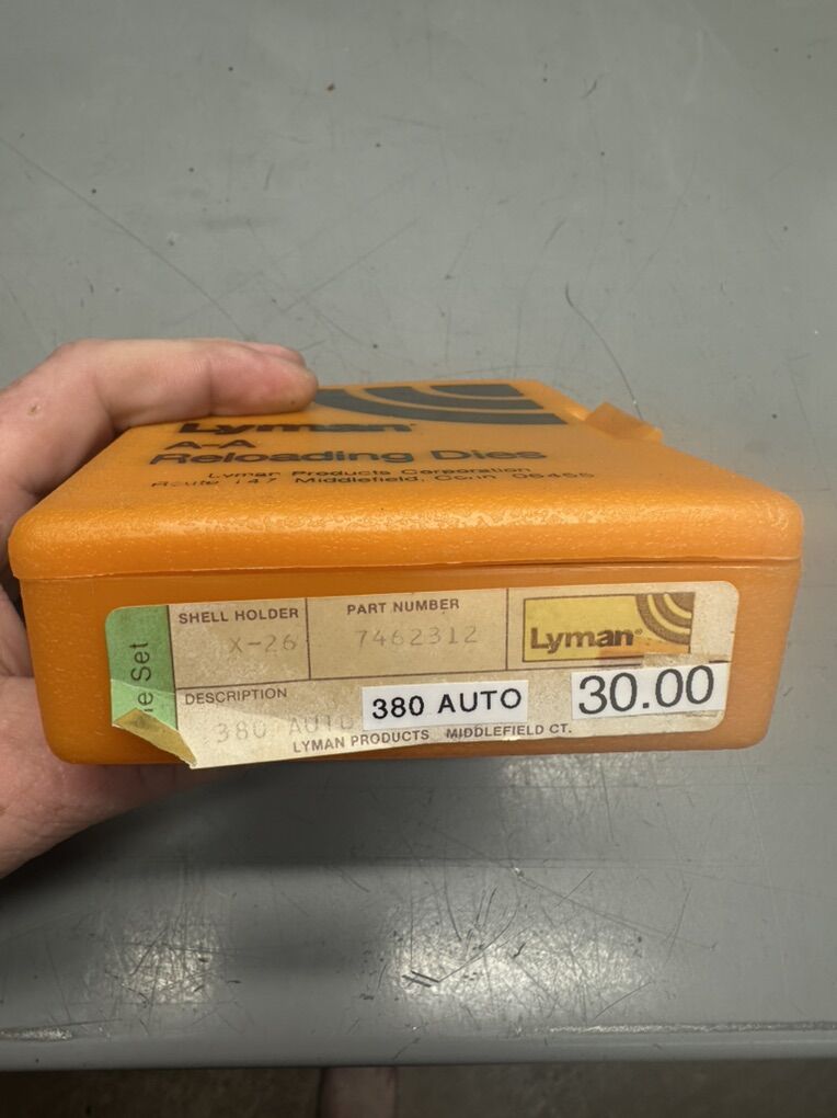 Lyman .380 3 Die Set Next To New