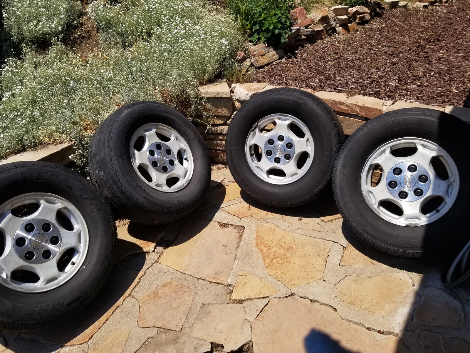 16 in Chevy truck wheels, "classic style"