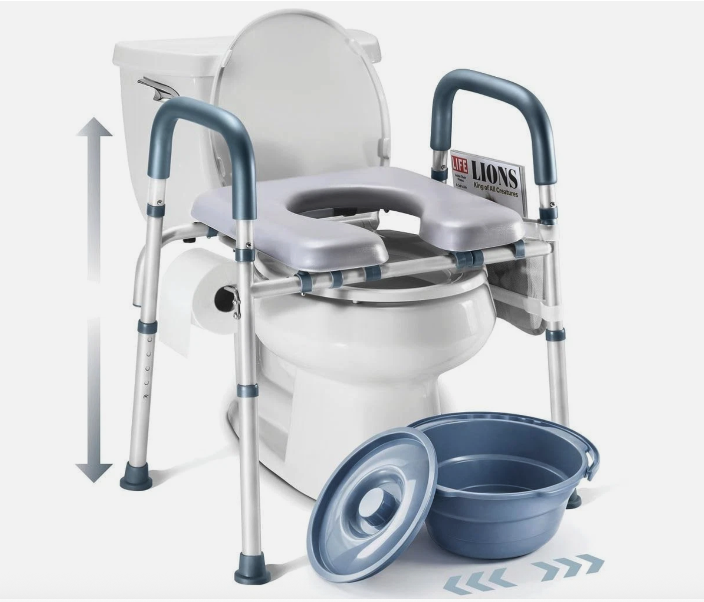 360° Swivel Sliding Shower Chair Tub Transfer Bench Bariatric 500LB Adjustable