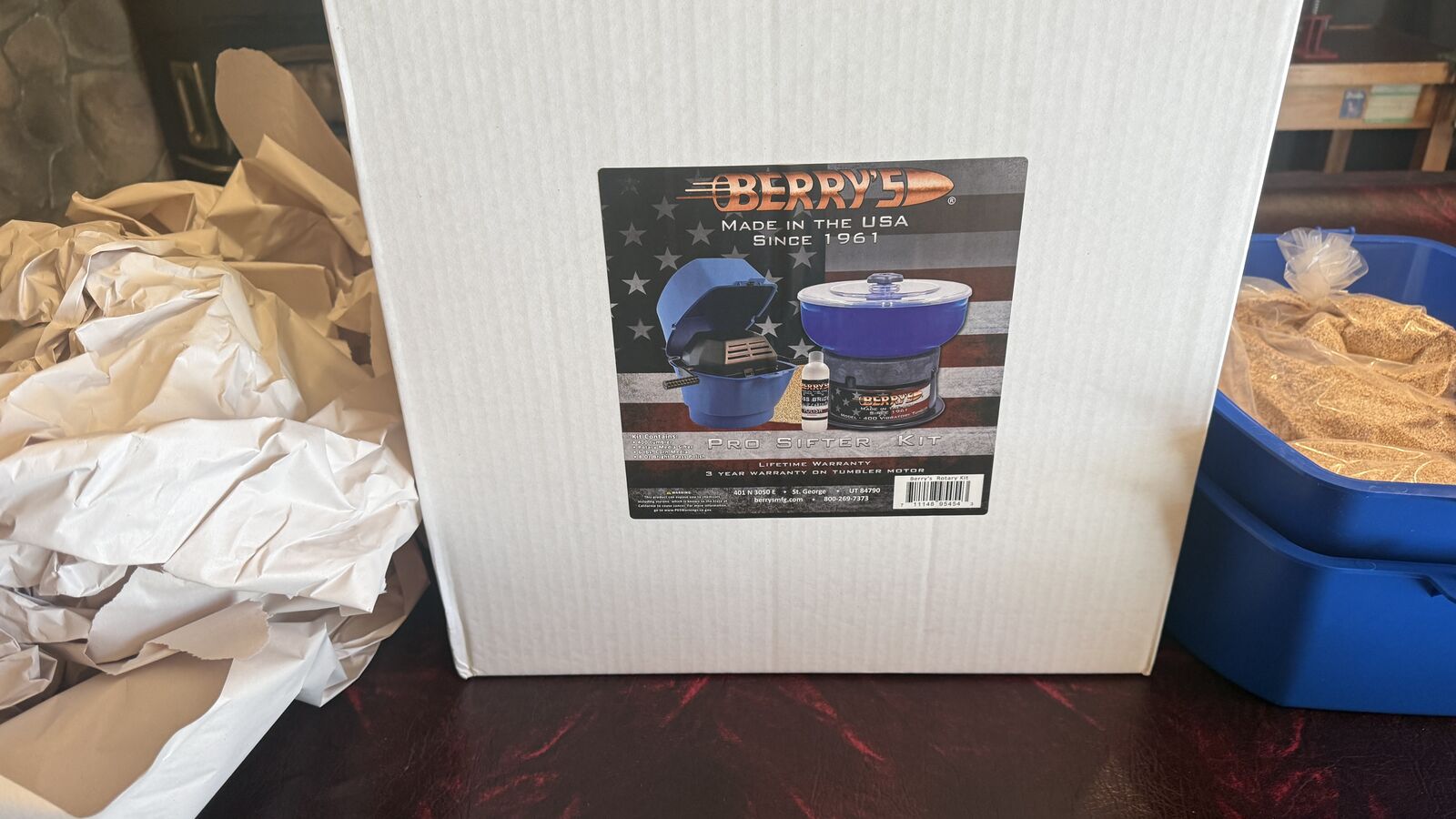 Berry’s 400 Vibratory Tumbler + Rotary Sifter Kit – BRAND NEW (Never Used)
