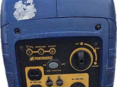 POWERHORSE 120V 20A/30A Portable Generator - Blue (Used)