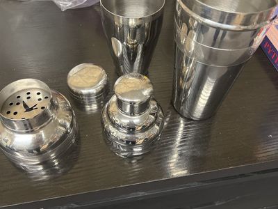Stainless Steel Cocktail Shaker Set - Boston & Cobbler Shakers for Home Bar