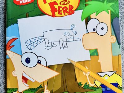 Learn to Draw Disney's Phineas & Ferb book features step-by-step instructions for drawing characters like Agent P, Phineas, and