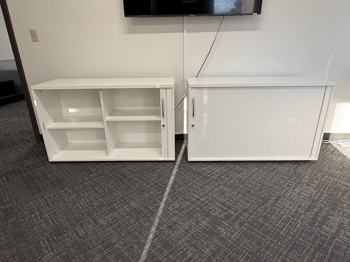 Commercial Office Credenzas / Desk Extensions – Locking (Bundle)