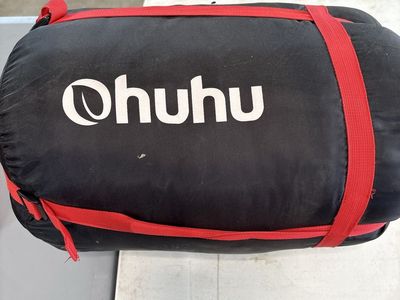 Ohuhu Double Sleeping Bag with Compression Sack Black and Red
