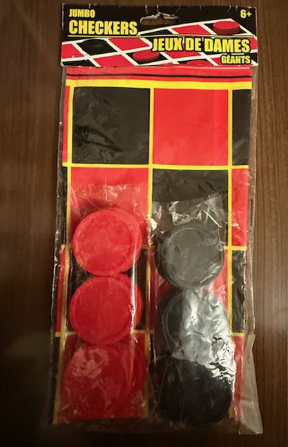 Jumbo Checkers Game Set