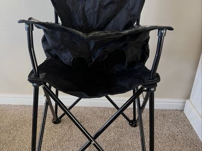 Ciao Baby Portable High Chair "The Go-Anywhere Chair" - Black, No Assembly Required