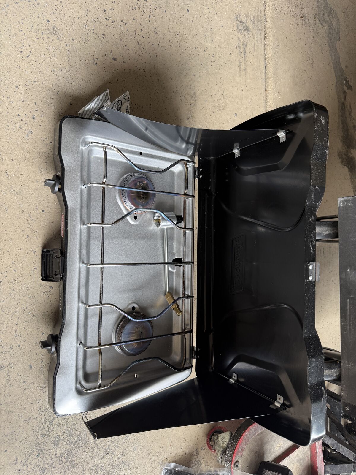 Coleman Triton 2 Burner Stove w/ Case