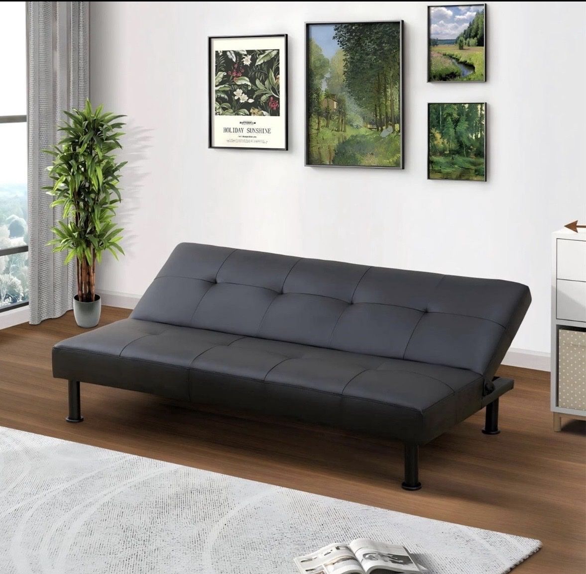 LifeStyle FB2105 Massage Sofa Bed - New in Box, Black Color