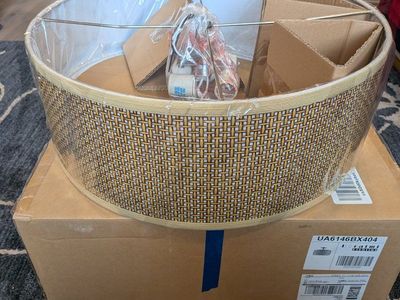 20" Drum Shade Ceiling Light Fixture