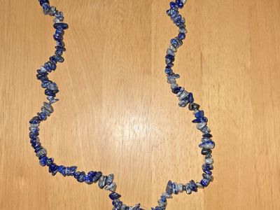 Free People Lapis Lazuli Chip Necklace