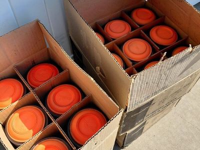 Champion Sporting Clays Orange Dome Clay Targets for Skeet & Trap