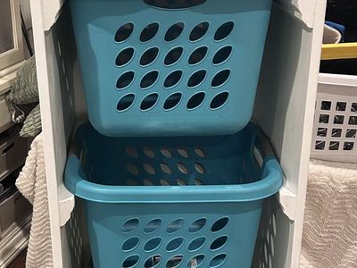 Laundry Sorter Cabinet Custom one of a kind. Baskets included.