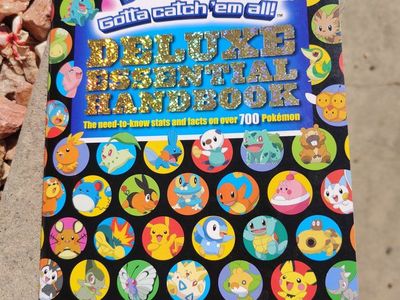 Pokémon Deluxe Essential Handbook Scholastic Paperback Stats & Facts for Over 700 Pokémon