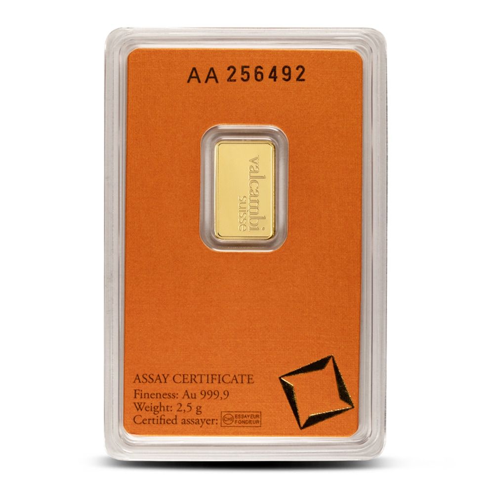 Valcambi Suisse 2.5 Gram GOLD Bar