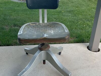 Vintage 1950’s Shaw Walker Industrial Metal Chair