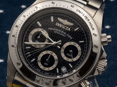 Invicta Speedway Professional 200M Chronograph – Black Dial, Box & Hang Tag