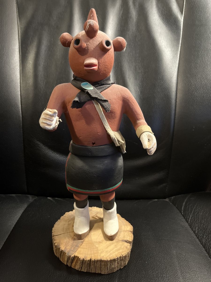 Handmade Native American Pottery Kachina Doll Figure Folk Art