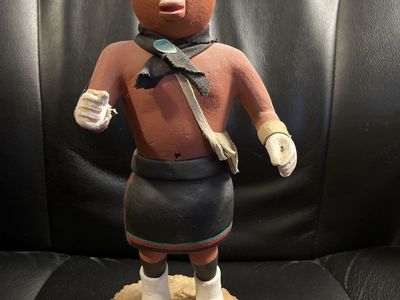 Handmade Native American Pottery Kachina Doll Figure Folk Art