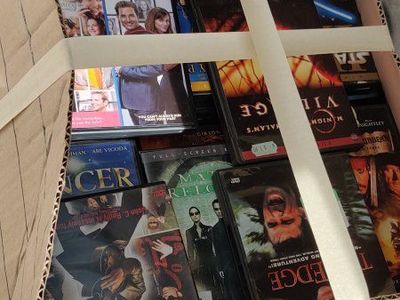 Box of DVDs