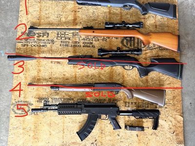 Pellet guns and BB guns