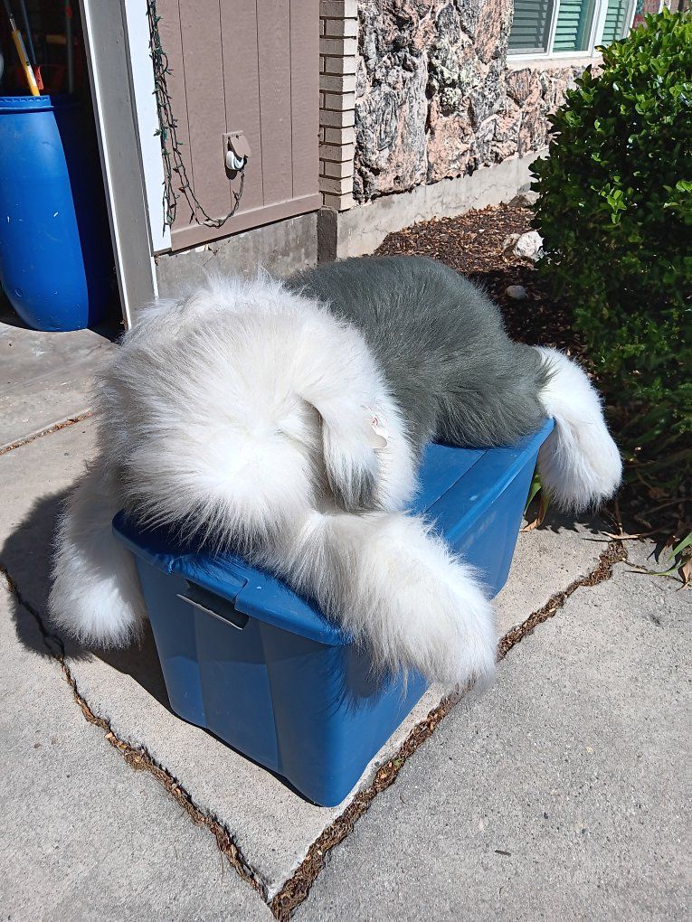 extra large sheepdog stuffed animal
