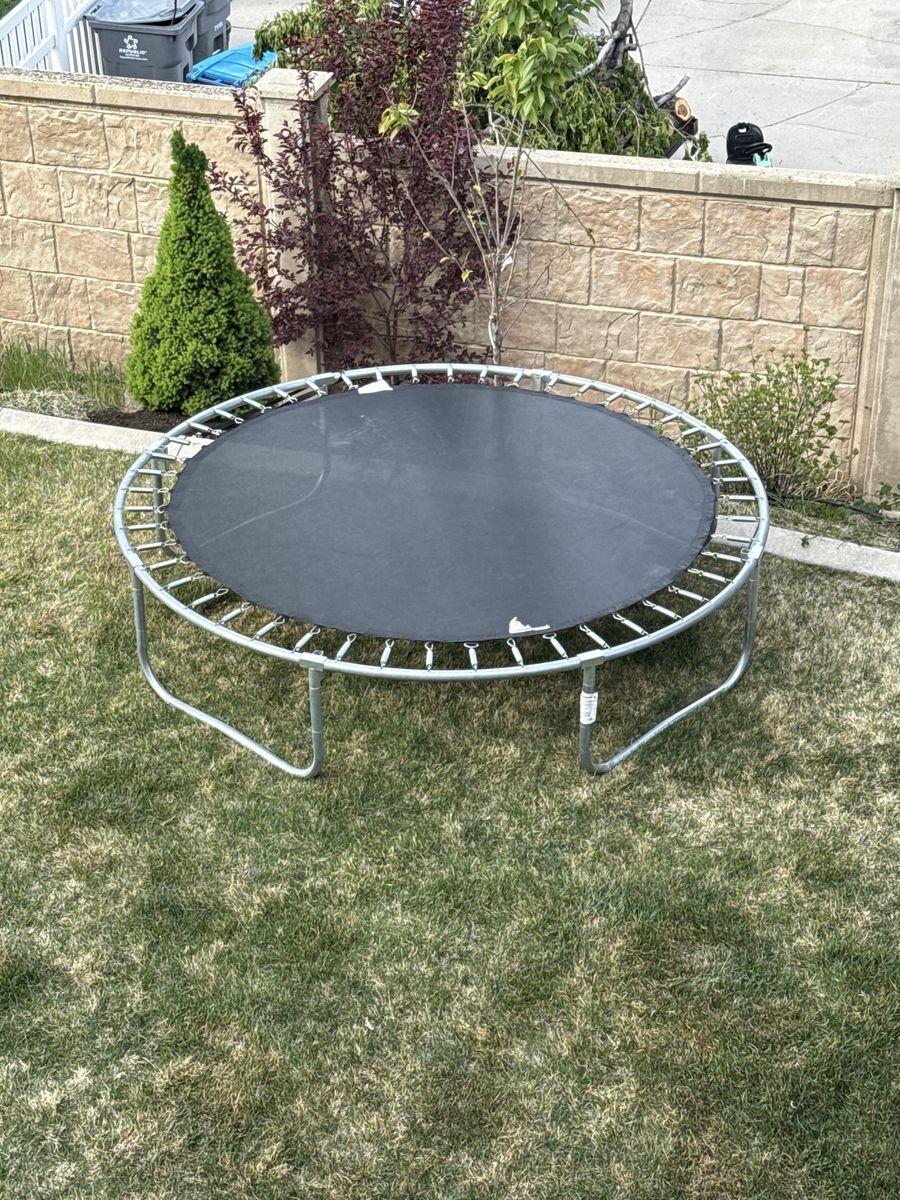 8’. Trampoline with nets (not shown)