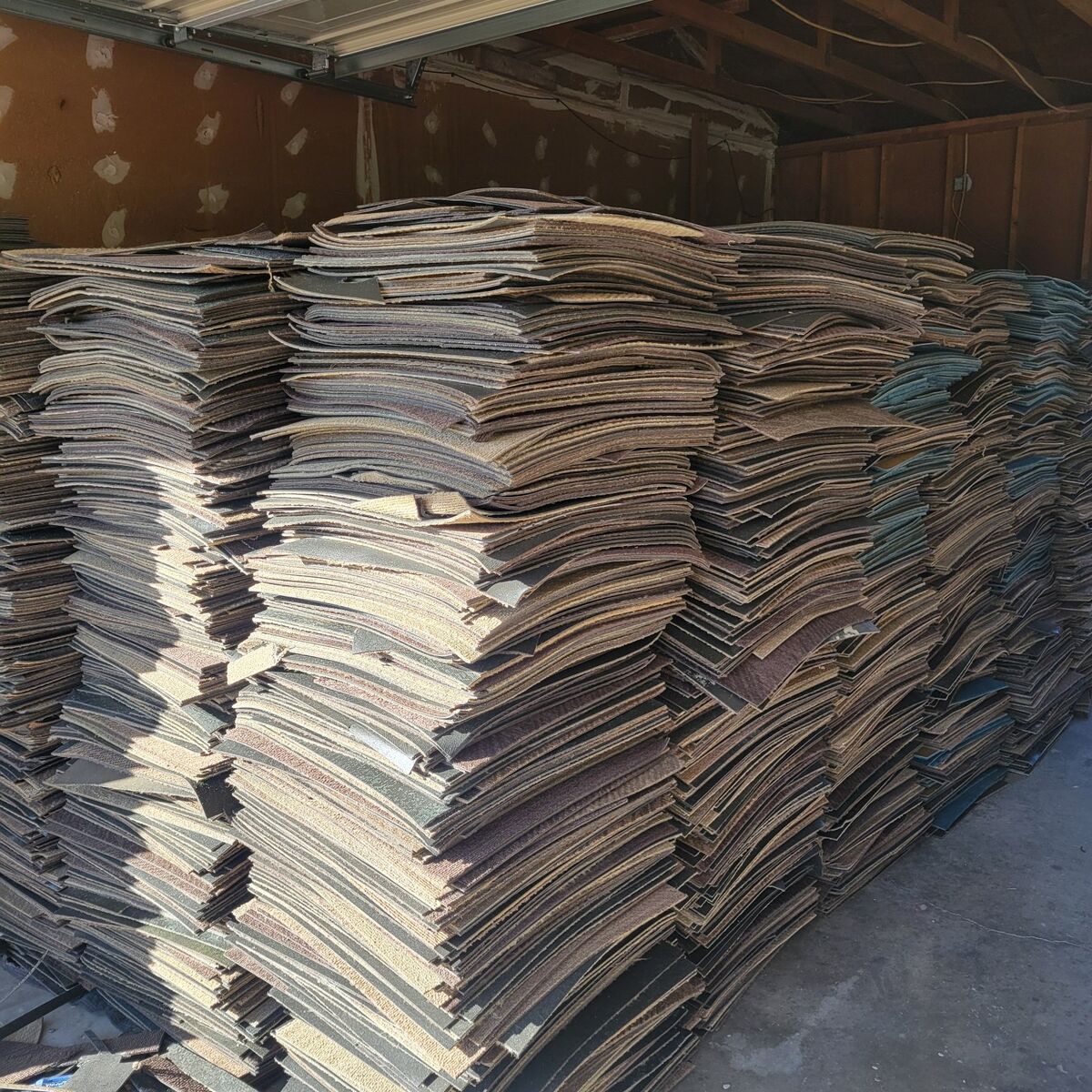 carpet tile, $0.50 per square foot