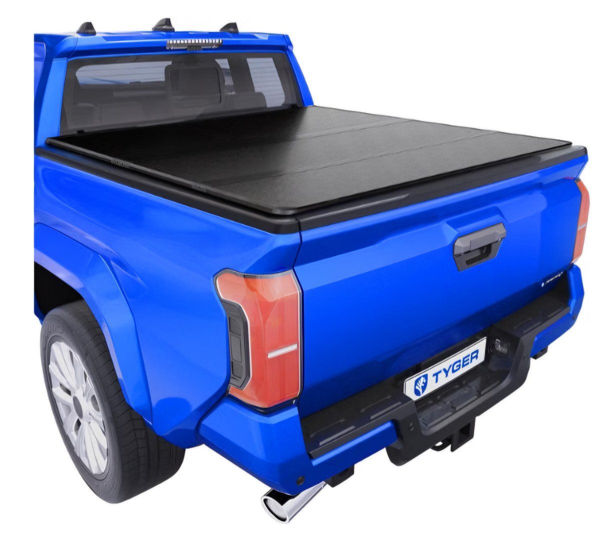 Tyger Auto T5 Tri-Fold Alloy Hardtop Truck Bed Tonneau Cover Compatible with 2024-2026 Toyota Tacoma (Only Fits Models with Fact