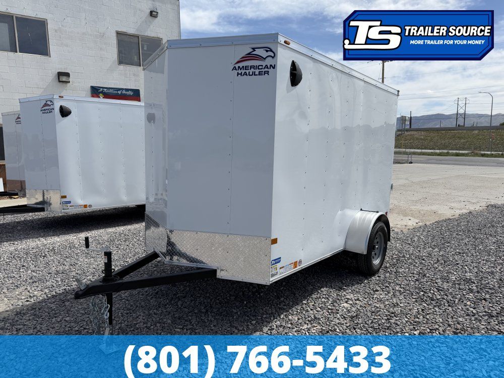 6x10 American Hauler Arrow Enclosed Cargo Trailer - 6'6" Interior - 3.5K GVWR - Ramp Door
