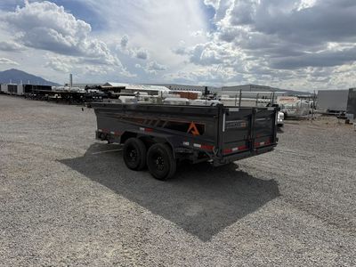 2027 RawMaxx 7x14 Gdx Knight 14K Scissor Dump Trailer 3' Wall
