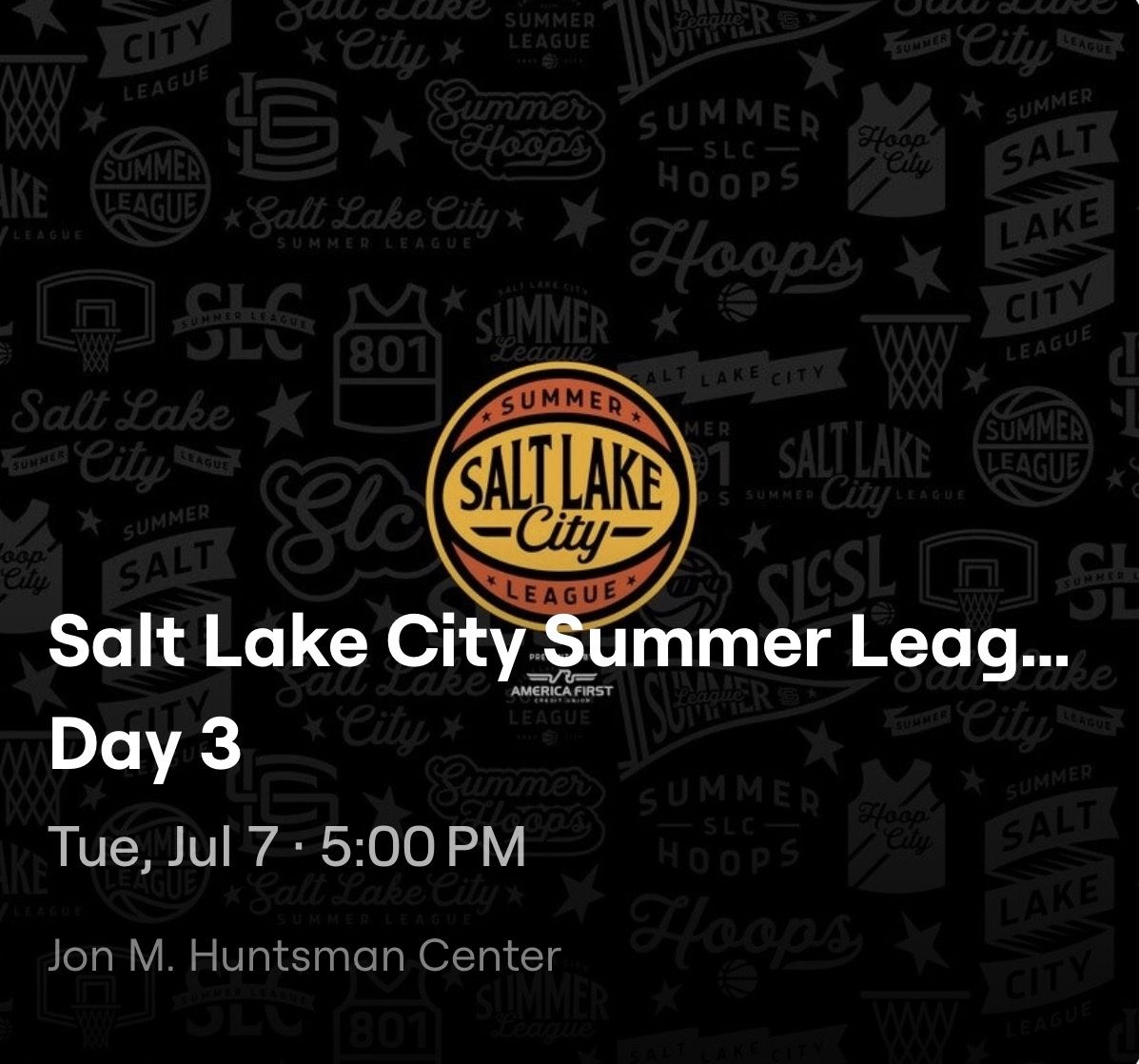 Summer League FOUR tickets Section M Row 22 $35/each