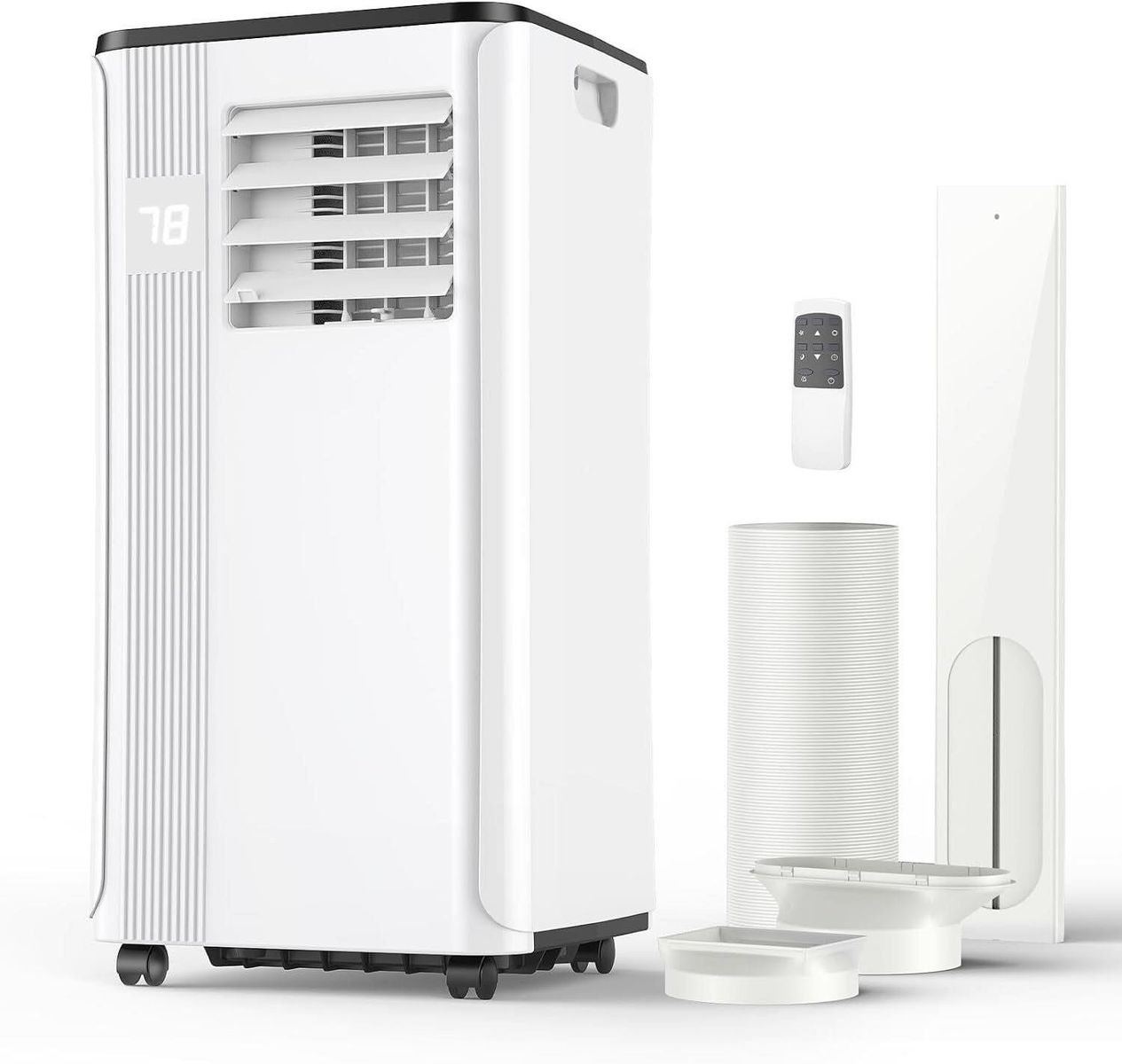 JHS 10000 BTU Portable Air Conditioner Local AC Unit White