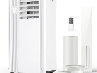 JHS 10000 BTU Portable Air Conditioner Local AC Unit White