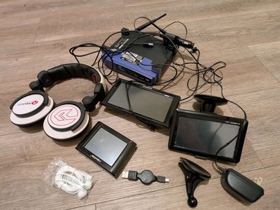Headphones, Router, Garmin GPS Units