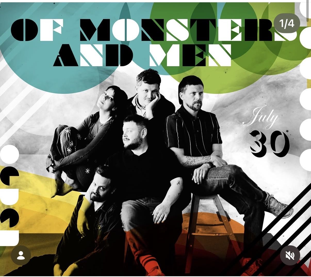 Of Monsters And Men Concert Ticket - July 30th Ogden twilight