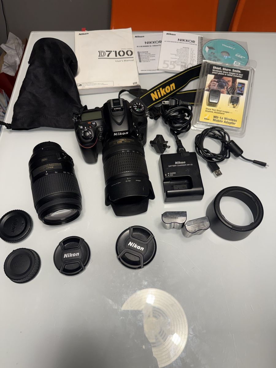 Nikon D7100 DSLR Digital Camera Bundle - 2 Lenses