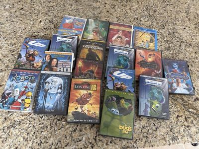 Disney Dvds UP Monsters Peter Pan $6 Each