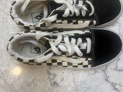 Kids 13.5 almost new vans shoes