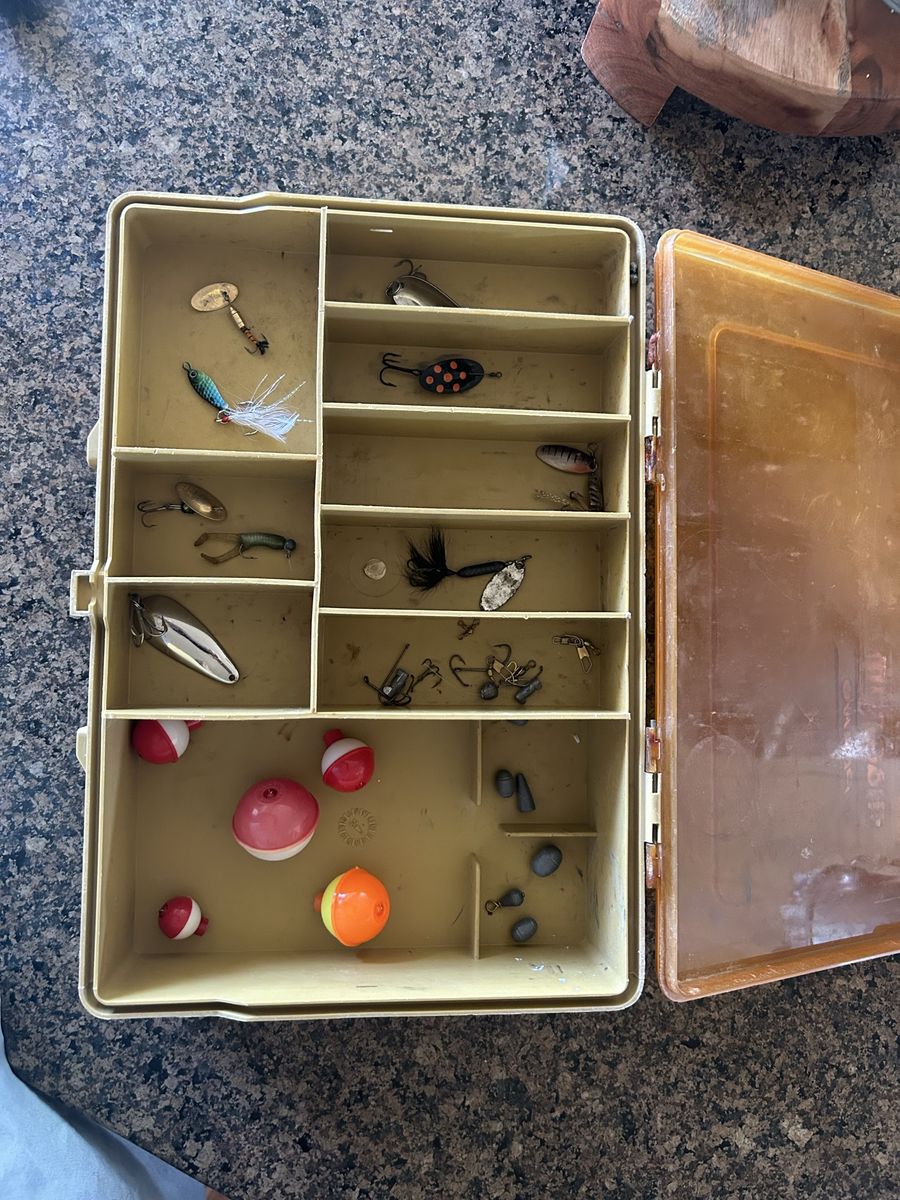 Vintage and new lures with box