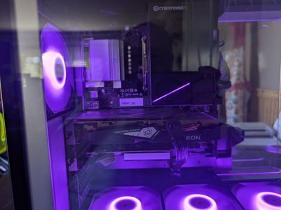 CyberPowerPC Gaming Desktop with AMD Radeon GPU, Crucial E100 NVMe SSD, RGB Fans