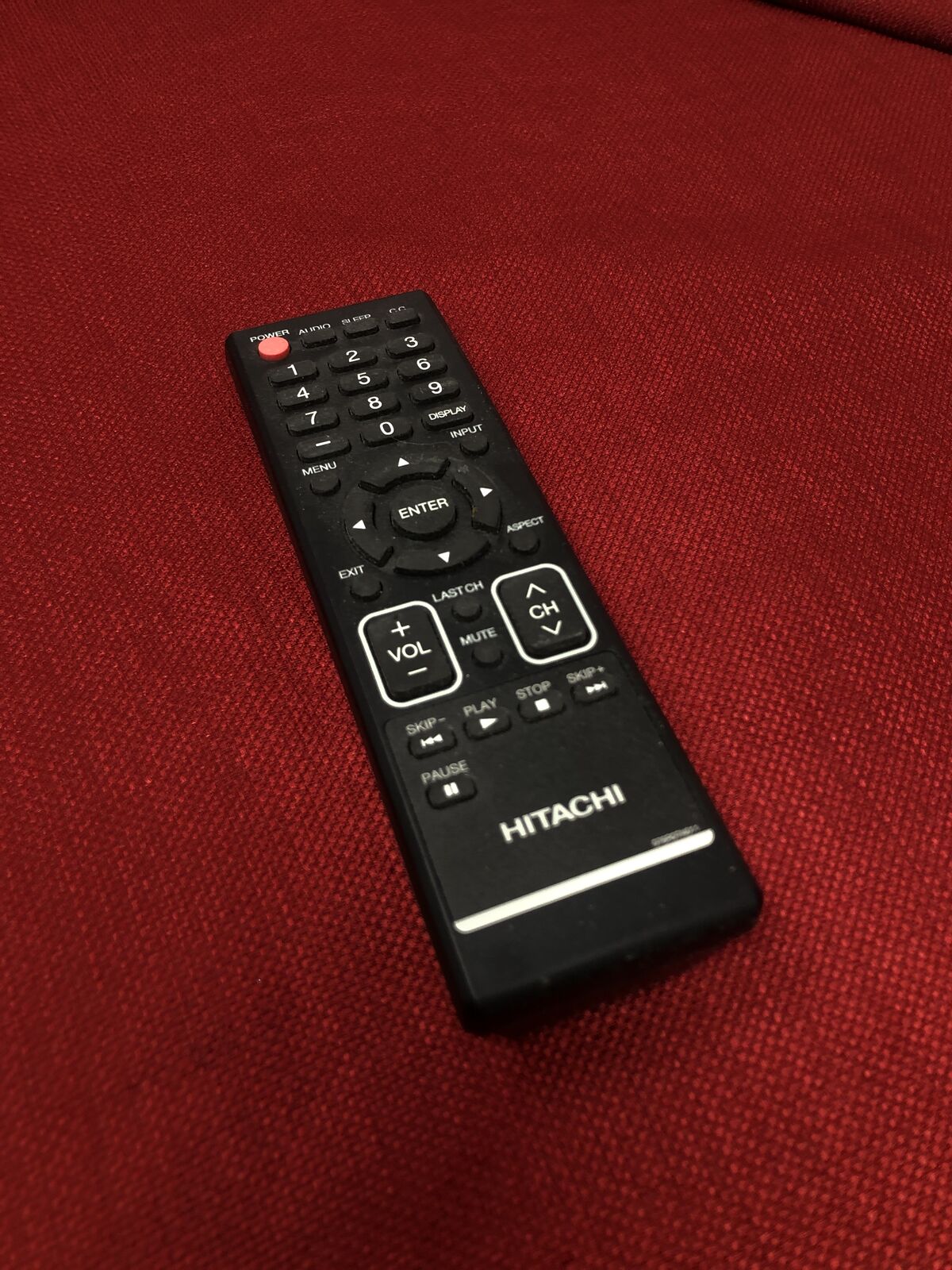 Hitachi TV Remote Model 076KDUV011