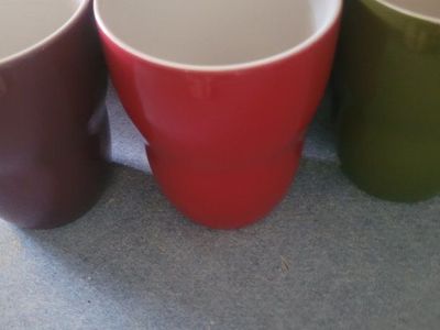 3 Aidia 2008 Starbucks 8 oz handles coffe cups