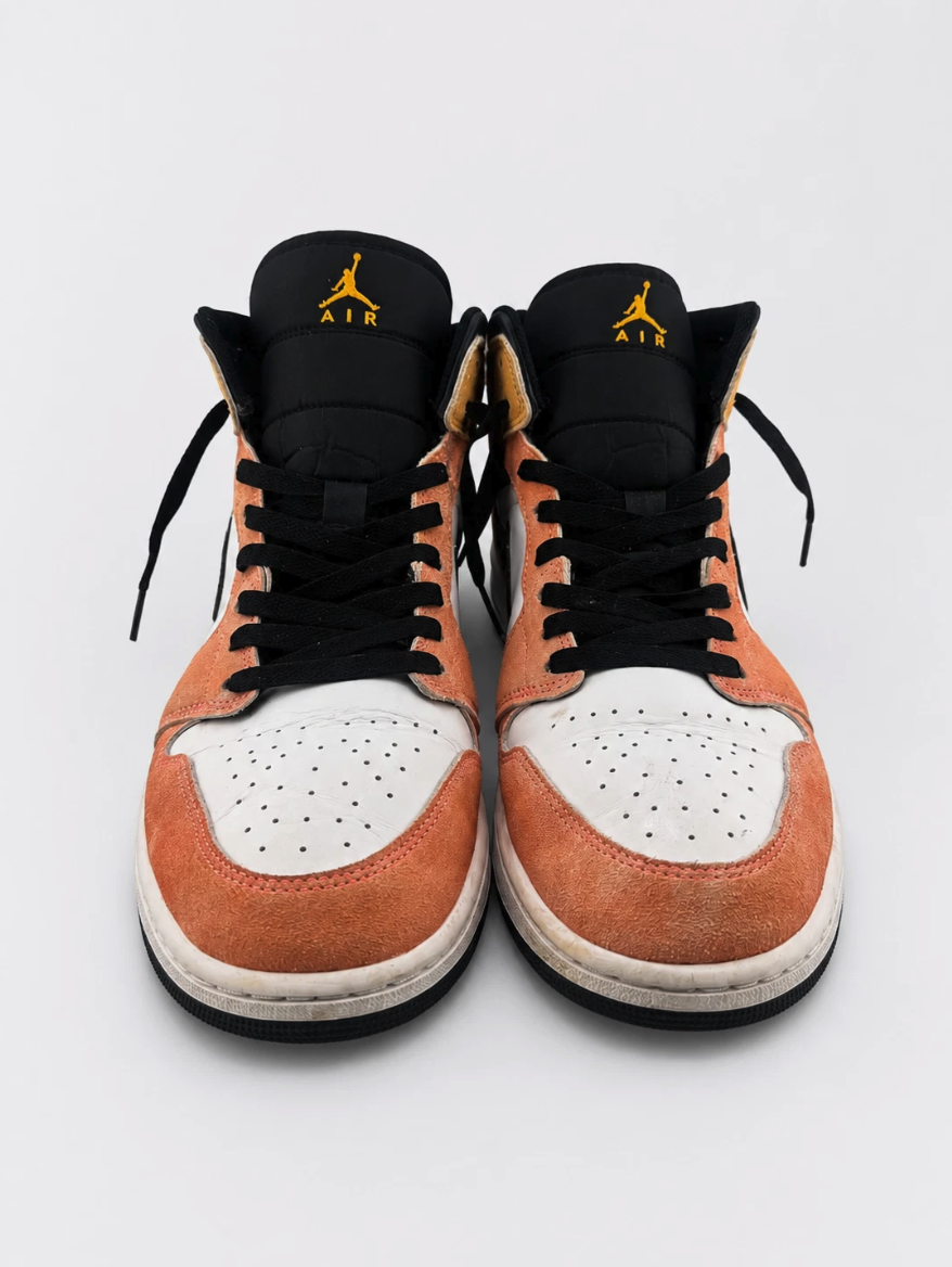 Nike Air Jordan 1 Mid SE Flight Club Magic Ember DX4332-800 Men's Size 12 Shoes