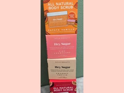 NCLA Beauty Hey Sugar All Natural Body Scrub Lot + lip scrubs (4 Scents)